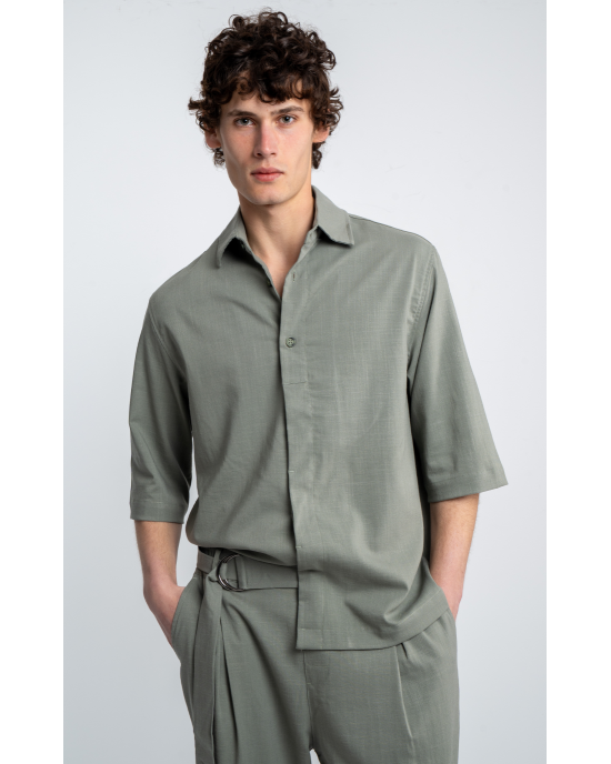 Πουκαμίσα Vittorio Balere πράσινη OVERSHIRT