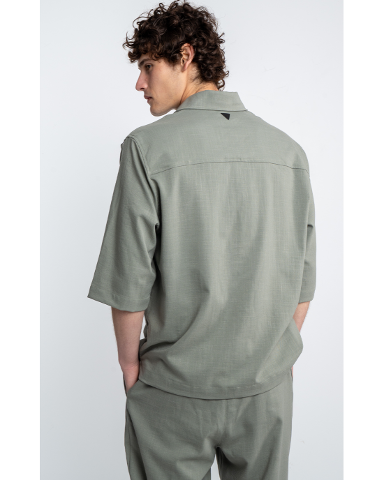 Πουκαμίσα Vittorio Balere πράσινη OVERSHIRT