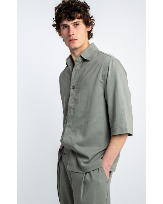 Πουκαμίσα Vittorio Balere πράσινη OVERSHIRT