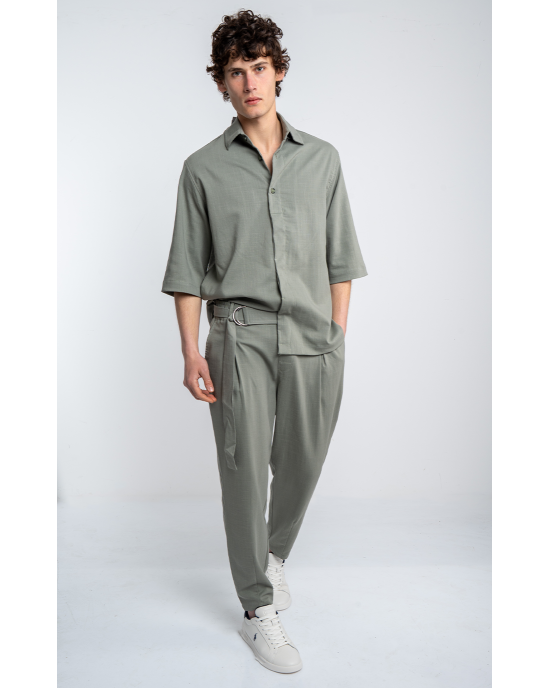 Πουκαμίσα Vittorio Balere πράσινη OVERSHIRT