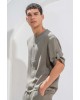 Πουκαμίσα Vittorio Toscani χακί OVERSHIRT