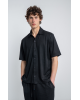 Πουκαμίσα Diverse μαύρη OVERSHIRT