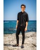 Πουκαμίσα Montavero μαύρο OVERSHIRT