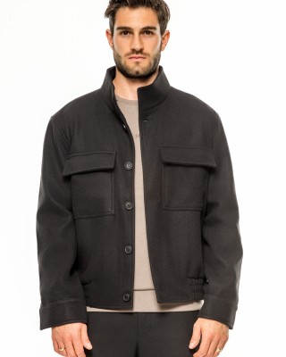 Overshirt Vittorio Mazzano μαύρο