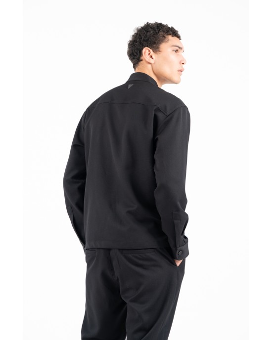 Πουκάμισο Vittorio Morrone μαύρο CASUAL