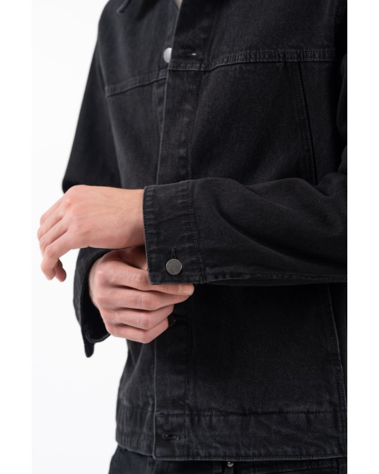 Overshirt Vittorio Passagio μαύρο OVERSHIRT