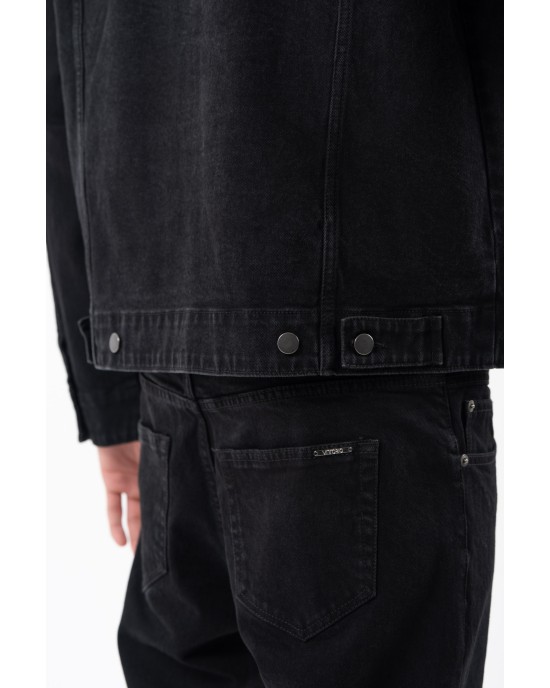 Overshirt Vittorio Passagio μαύρο OVERSHIRT