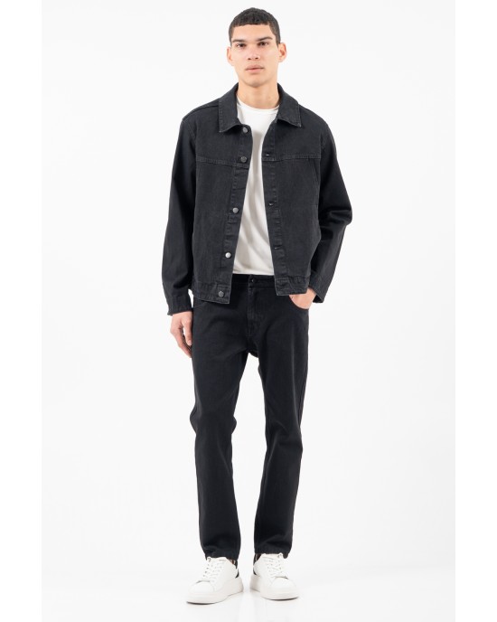 Overshirt Vittorio Passagio μαύρο OVERSHIRT