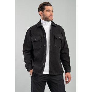 Overshirt Vittorio μαύρο