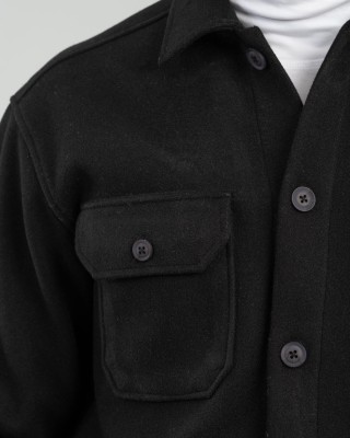 Overshirt Vittorio μαύρο