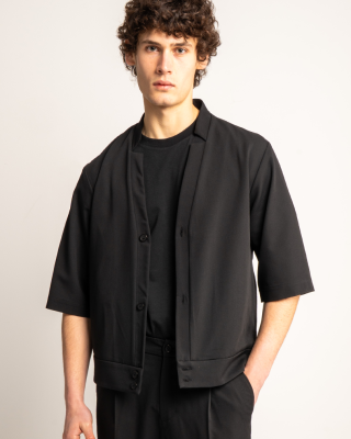 Πουκάμισο Vittorio Benito μαύρο