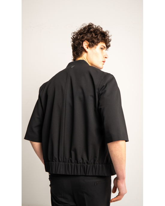 Πουκάμισο Vittorio Benito μαύρο OVERSHIRT