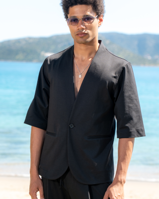 Πουκαμίσα Vittorio Jenoa μαύρη