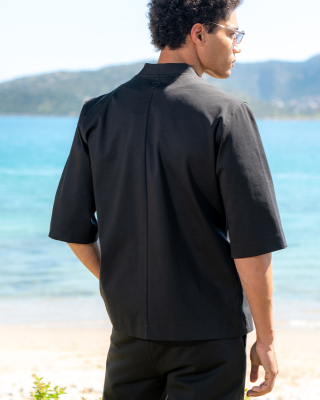 Πουκαμίσα Vittorio Jenoa μαύρη