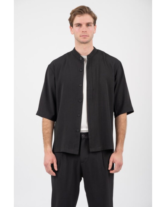 Overshirt Vittorio Morrone μαύρο OVERSHIRT