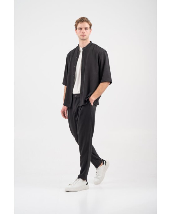 Overshirt Vittorio Morrone μαύρο OVERSHIRT