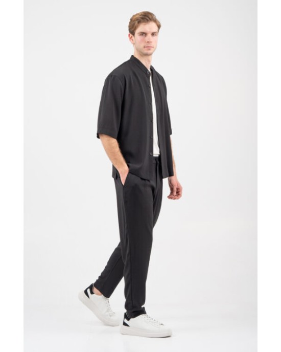 Overshirt Vittorio Morrone μαύρο OVERSHIRT