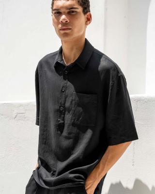 Πουκαμίσα Vittorio Bali μαύρο