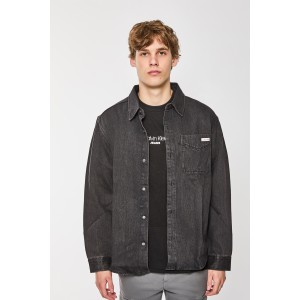 Overshirt Calvin Klein μαύρο