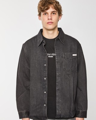 Overshirt Calvin Klein μαύρο