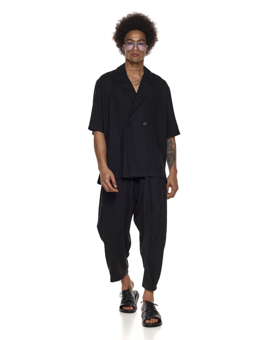 Πουκαμίσα Diverse μαύρο OVERSHIRT