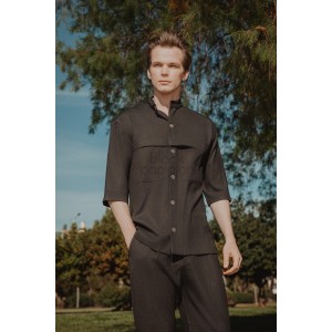 Πουκαμίσα Vittorio Monteri μαύρο