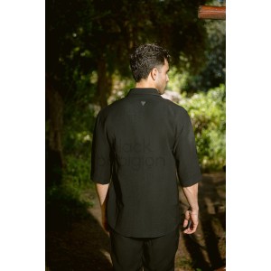 Πουκάμισο Vittorio Aviano μαύρο