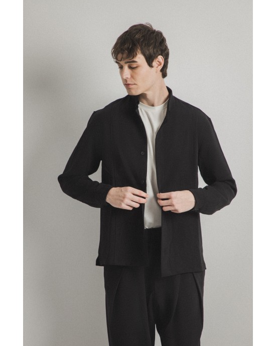 Overshirt Vittorio μαύρο OVERSHIRT