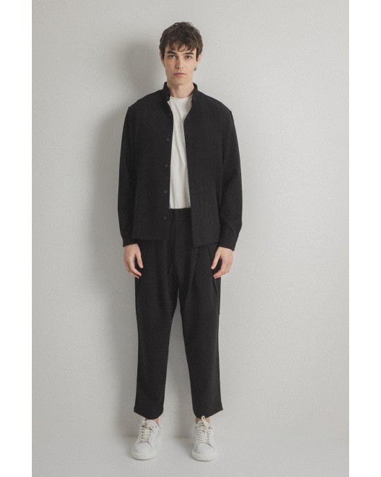 Overshirt Vittorio μαύρο OVERSHIRT