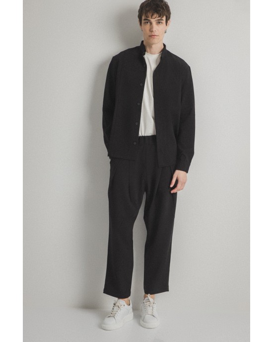 Overshirt Vittorio μαύρο OVERSHIRT
