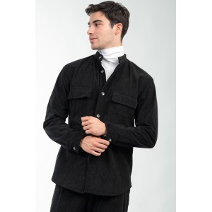 Overshirt Vittorio Jacob μαύρο