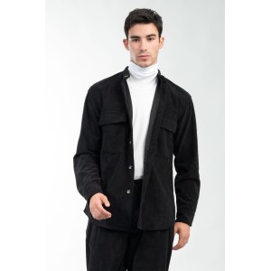 Overshirt Vittorio Jacob μαύρο