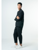 Πουκαμίσα Vittorio Vento μαύρη OVERSHIRT