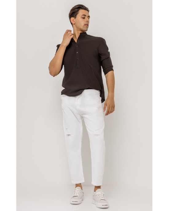 Πουκάμισα Vittorio μαύρη OVERSHIRT