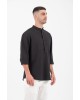 Πουκάμισα Vittorio μαύρη OVERSHIRT