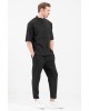 Πουκαμίσα Vittorio Porto μαύρο OVERSHIRT