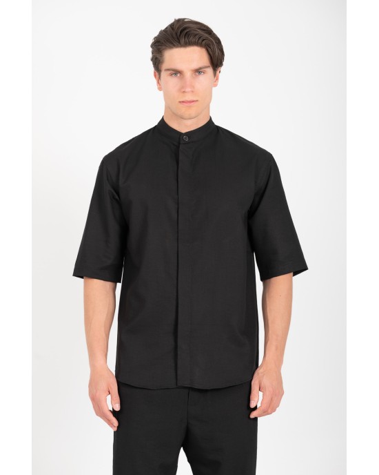 Πουκαμίσα Vittorio Miro μαύρο OVERSHIRT