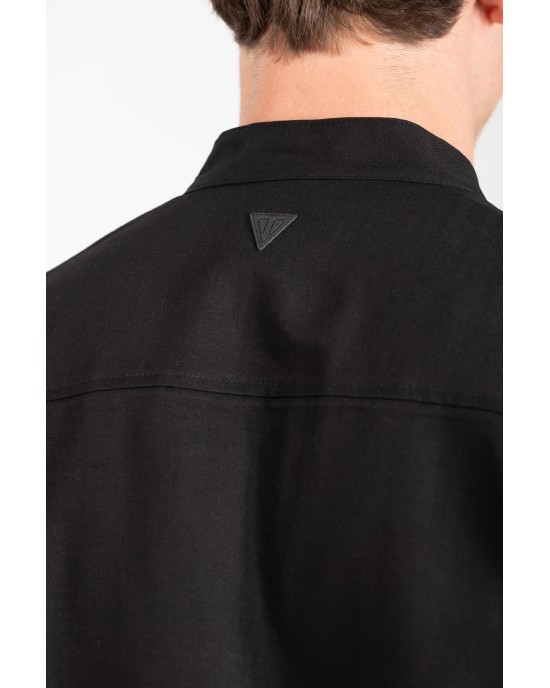 Πουκαμίσα Vittorio Miro μαύρο OVERSHIRT