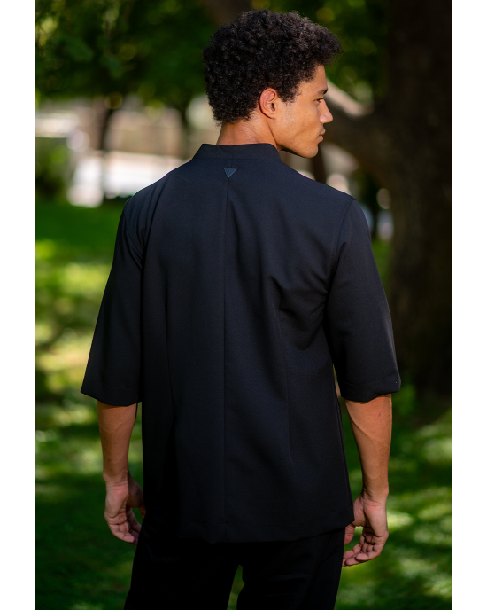 Πουκαμίσα Vittorio Alberto μαύρο OVERSHIRT