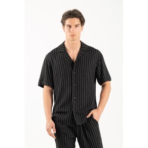 Πουκάμισο Vittorio Tinos μαύρο Πουκάμισο Vittorio Tinos μαύρο