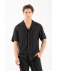 Πουκάμισο Vittorio Tinos μαύρο OVERSHIRT