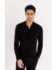 Πουκαμίσα Vittorio μαύρη OVERSHIRT