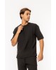 Πουκάμισο Vittorio Mirolio μαύρο OVERSHIRT
