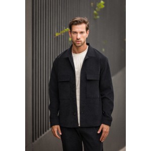 Overshirt Vittorio Arezzio μαύρο Overshirt Vittorio Arezzio μαύρο