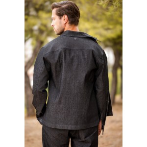 Overshirt Vittorio Biago μαύρο Overshirt Vittorio Biago μαύρο