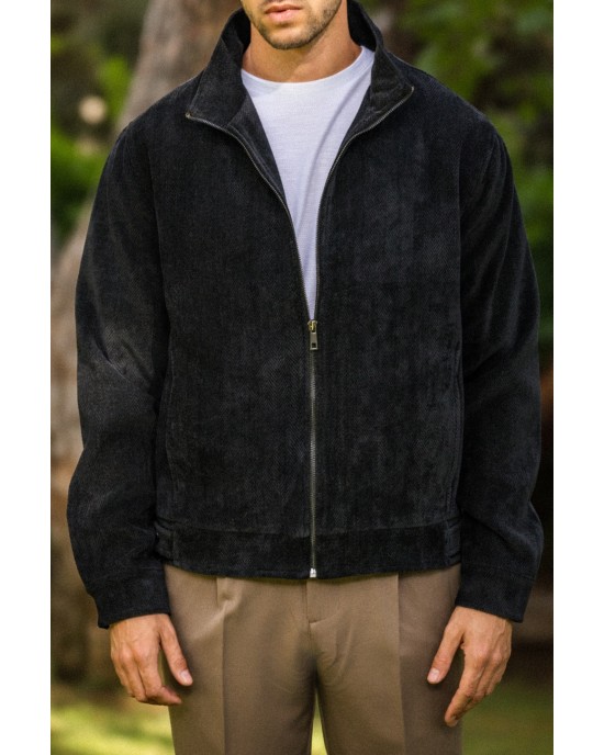 Πουκαμίσα Vittorio Robbio μαύρο OVERSHIRT