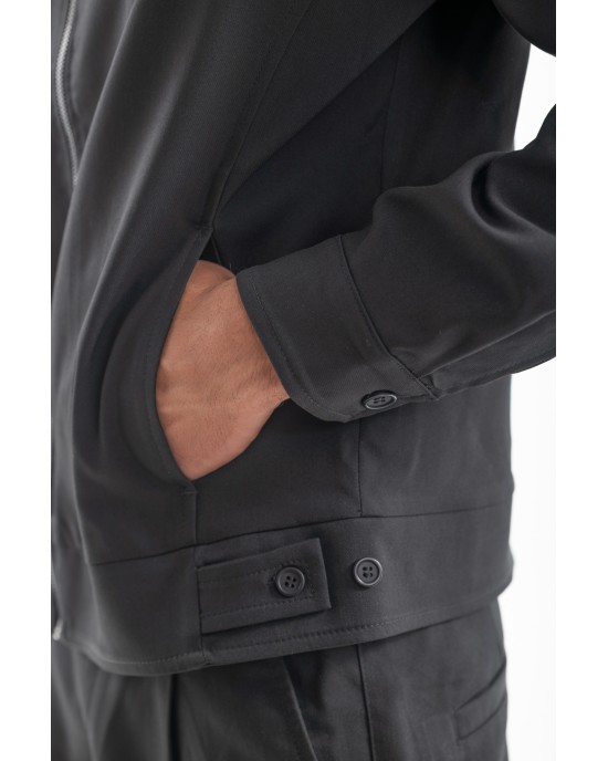 Πουκαμίσα Vittorio Robbio μαύρο OVERSHIRT