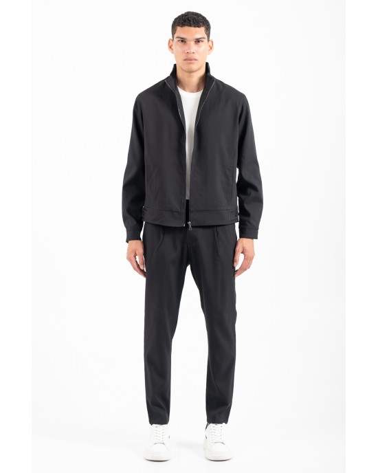 Πουκαμίσα Vittorio Robbio μαύρο OVERSHIRT