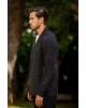 Πουκαμίσα Vittorio Genova μαύρο OVERSHIRT
