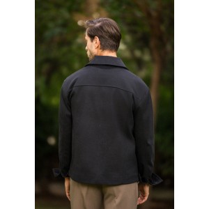 Overshirt Vittorio Mozzio μαύρο Overshirt Vittorio Mozzio μαύρο